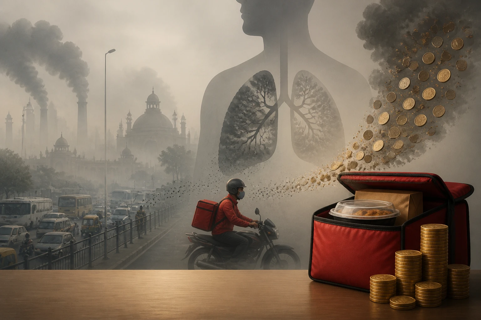 Why Delhi's Air Pollution Makes Your Zomato Order More Expensive Than You Think