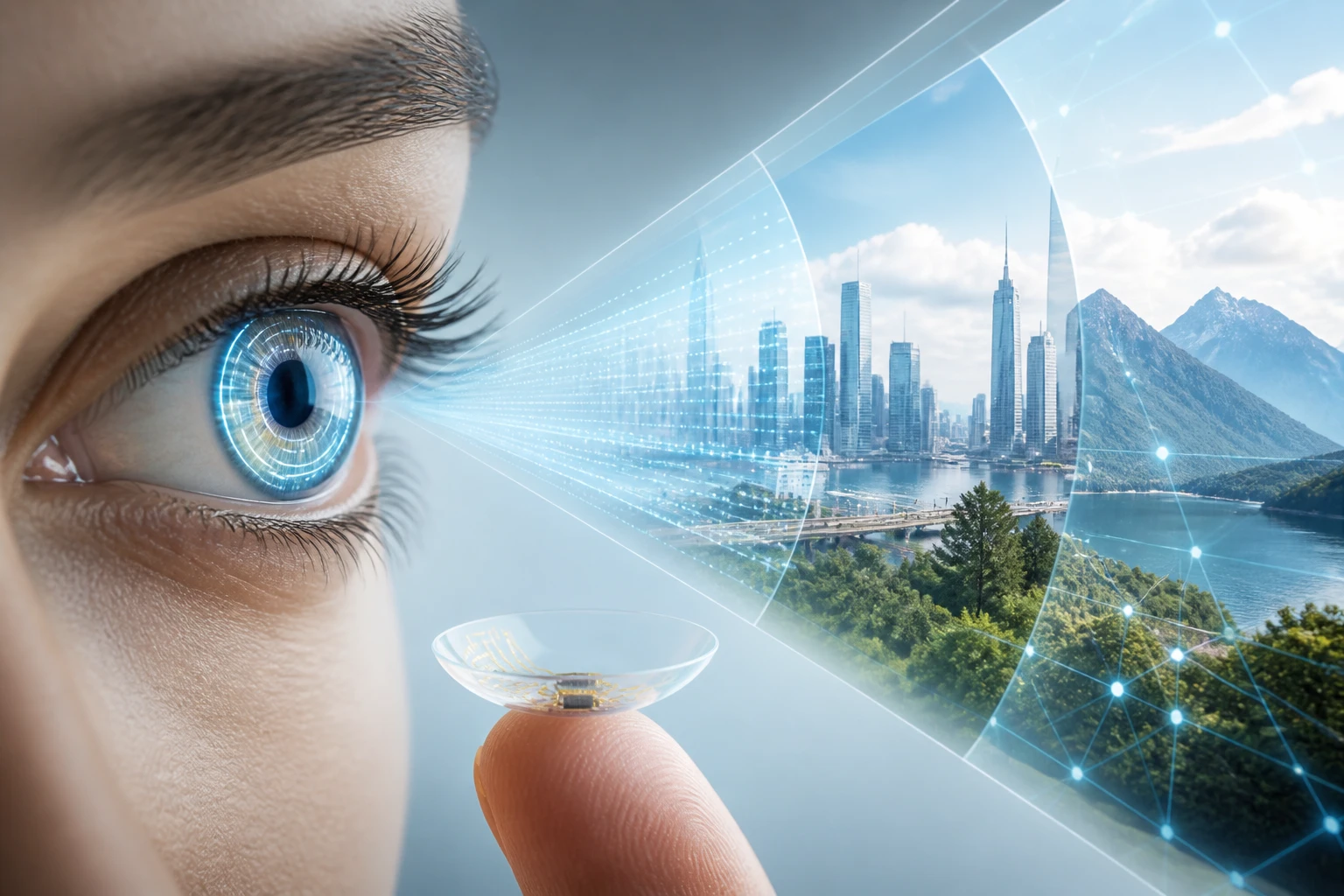 AI Breakthrough: Contact Lenses Give Humans "Super Vision"